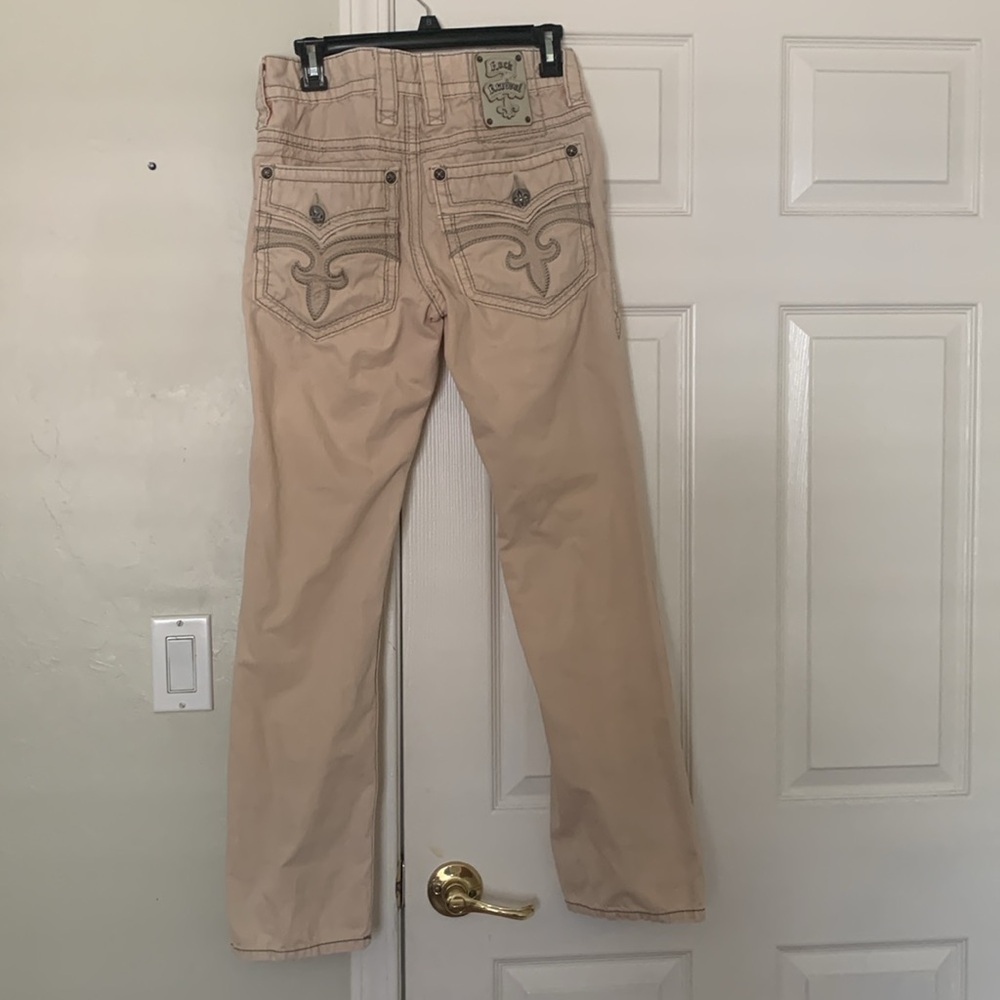 Rock Revival Straight Fit Khaki Pants Men 29x30